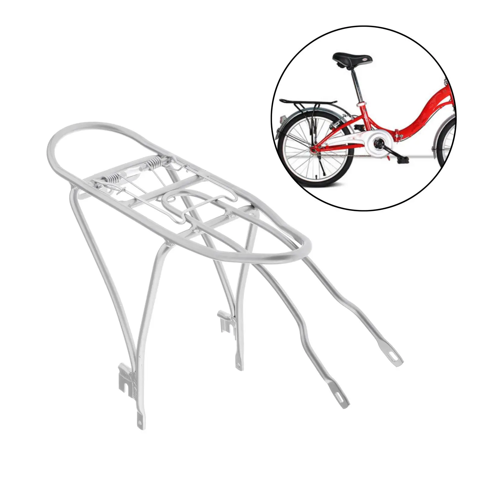 20inch Folding Bike Back Shelf Frame Cargo Carrier Bicycle Panniers Bracket Cycling Equipment for Dahon P8 KBC083 KAC083 KAC061