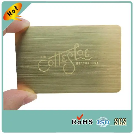 

custom printing steel business card with brushed finishing