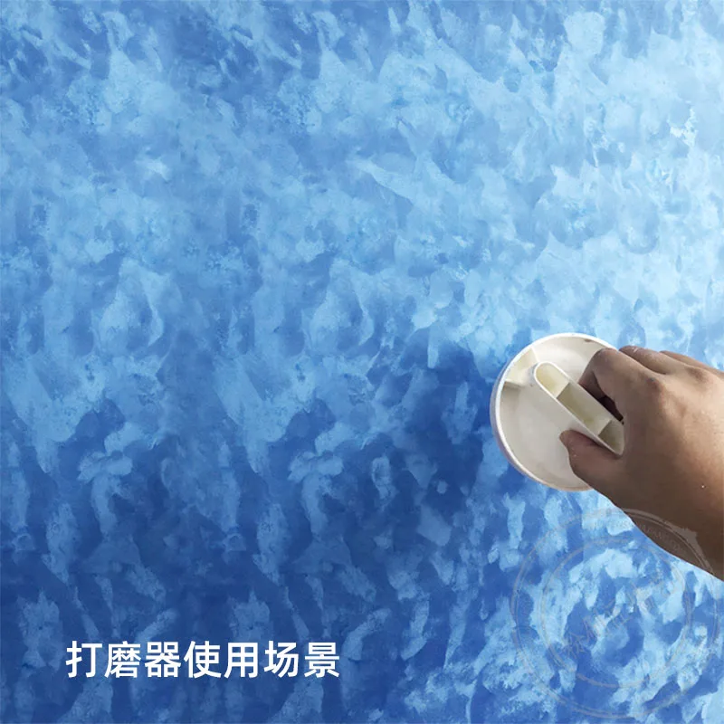 Art Paint Plastic Burnish Tool Sanding Tools Sander Round Oval Square Velvet Datom mud Tool for Wall decorative