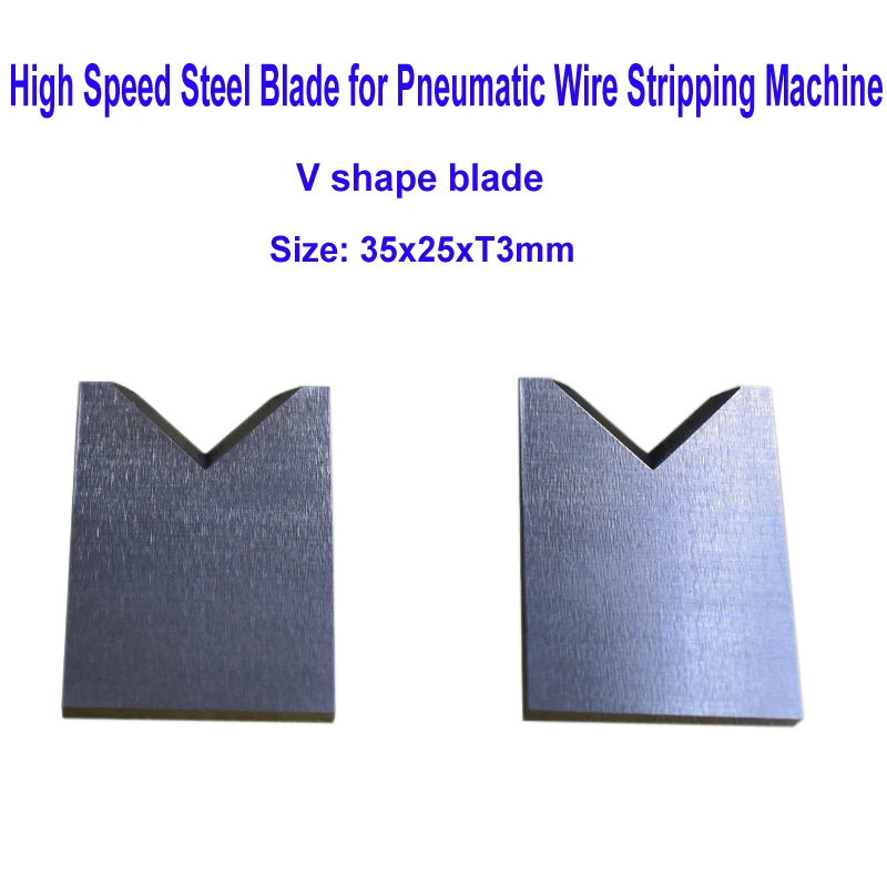 

Pneumatic Wire Stripping Machine Blade V Shape Knife for Round Cable Stripping Peeling