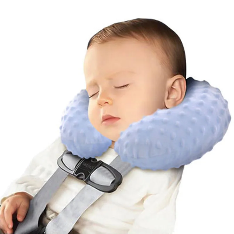 Baby U Pillow Short Plush Protection Head Neck Support Fitted for Car Seat Stroller Pram Capsule Soft Infant Pillow