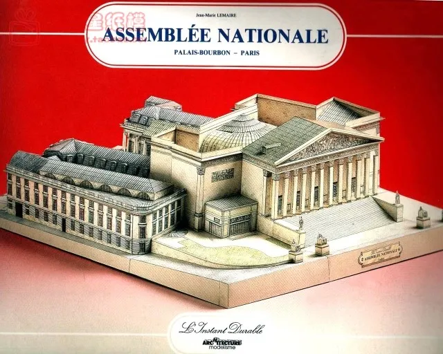 3D Paper Model  Bourbon Palace Building DIY Manual