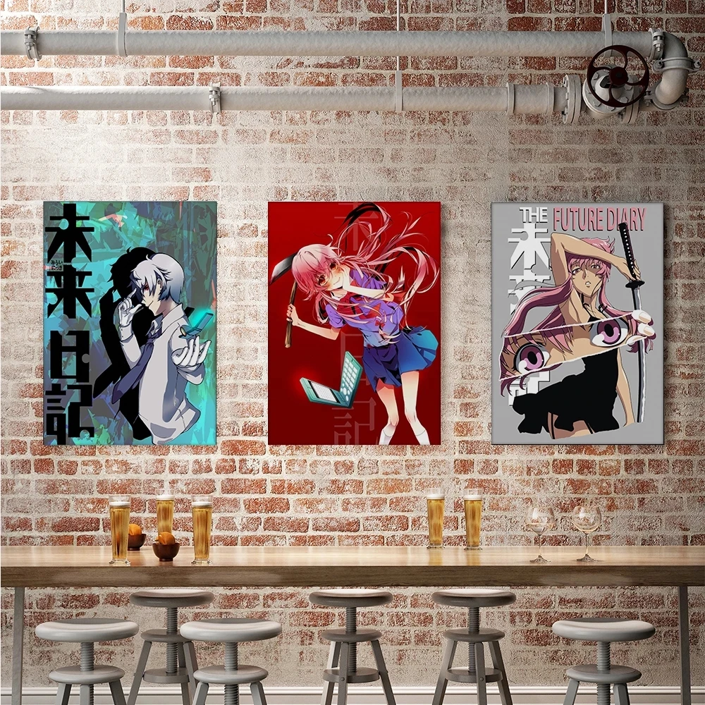 Canvas Painting Anime Future Diary Wall Art Print Japan Animation Poster Home Decor Modular Pictures For Living Room Decoration