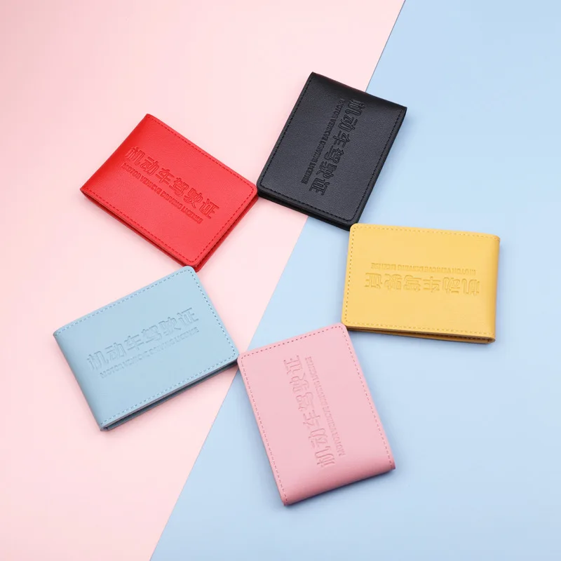 

Fashion Driver's License Leather Case Card Case Men's Motor Vehicle Driver's License Book Ladies 6 Card Slots Card Case