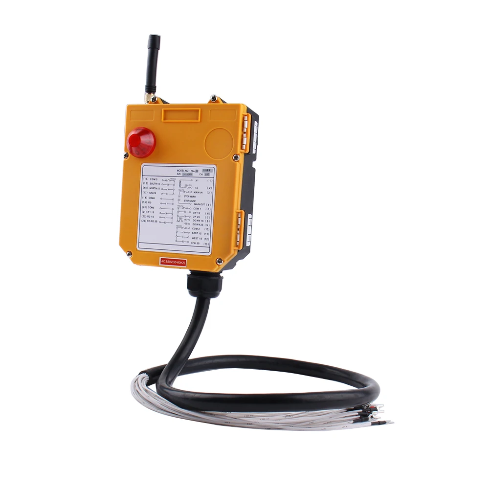 industrial F24-6S/D Radio remote controller 6 Single Double Speed Button Channel driving crane wireless Electric Hoist Equipment