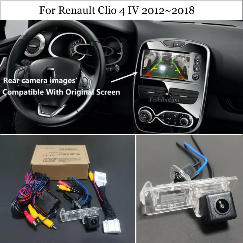 

HD CCD Car Rear View Camera For Renault Clio 4 IV 2012~2018 - Back Up Reverse Camera RCA & Original Screen Compatible