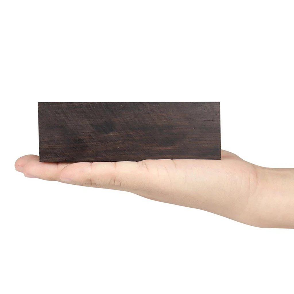 120x40x50mm Wood Brown Ebony Lumber Blank Extra Large Carving Blocks - DIY Material for Music Instruments Guitar Parts