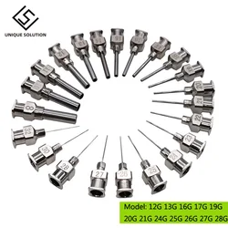 12 Stuks Rvs Doseren Lijm Spuit Naald Tip Set Voor Grote Ruimte Precisie Doseren Apparatuur Tool