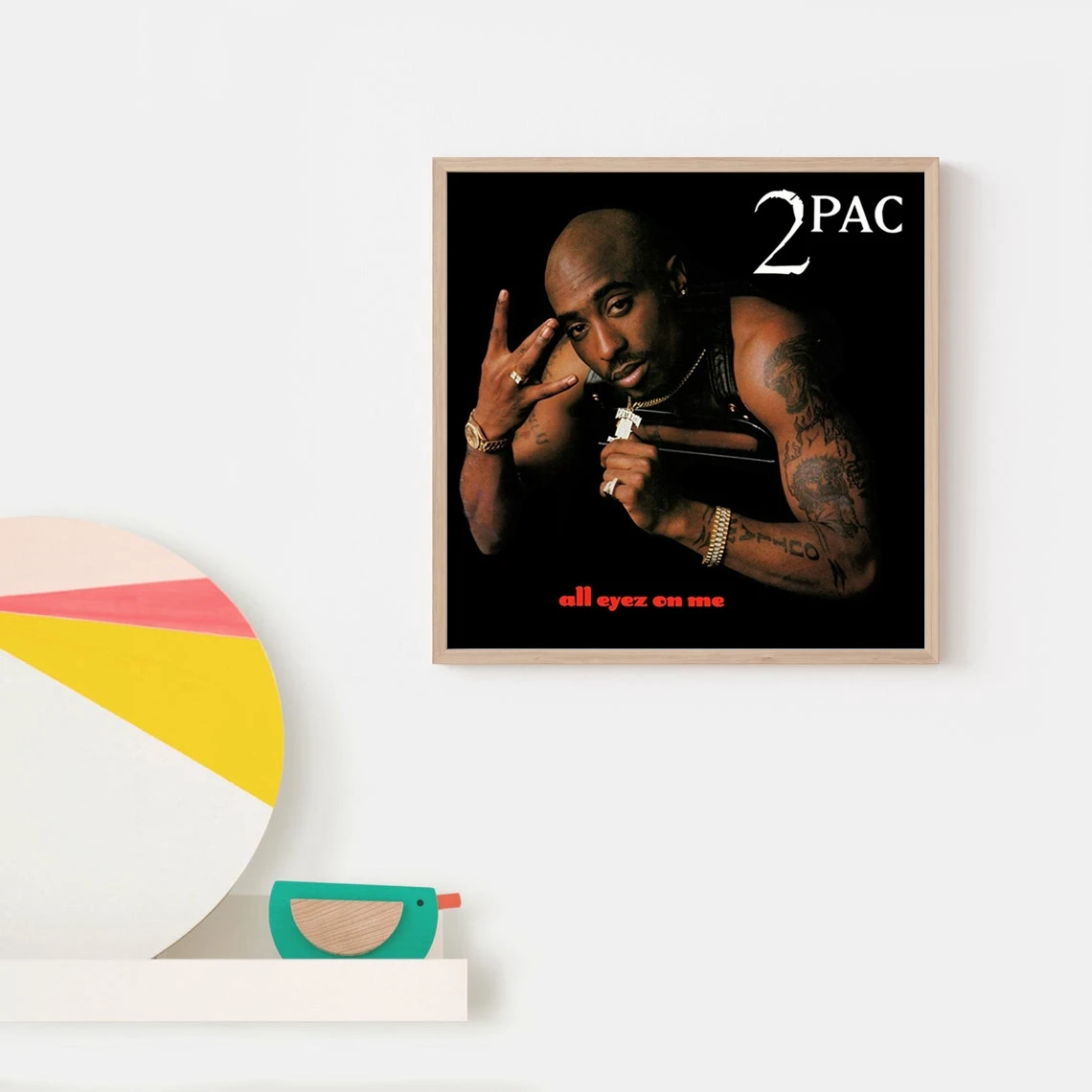 Tupac Shakur 2pac Music Album Poster Art Hip Hop Rapper Pop Music Star Home Wall Painting Decoration