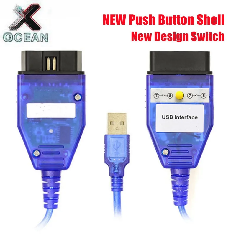 

For BMW K+DCAN USB Compatible Interface FTDI Chip New Design Switch K CAN For BMW K DCAN Push button Shell Diagnostic