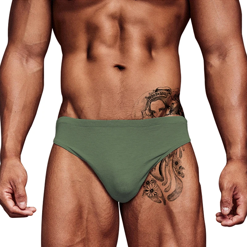 Sexy Gay Briefs Men Underwear Modal Male Panties 9 Colors Solid Cueca Tanga Men\'s Briefs Slip Homme Calzoncillo U Convex Pouch