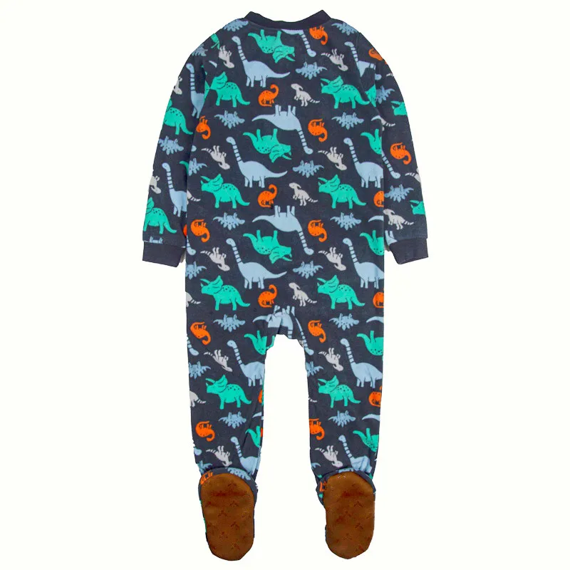 One-Piece Pajamas for Children Aged 3-10, Pajamas for Boys and Girls, Fleece One-Piece Suits, Soft and Warm