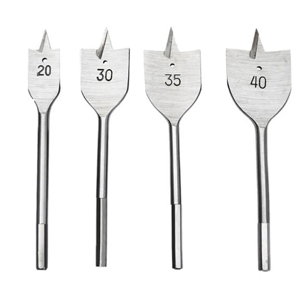 High quality 10pcs woodworking drill round hexagonal handle opener set flat bit