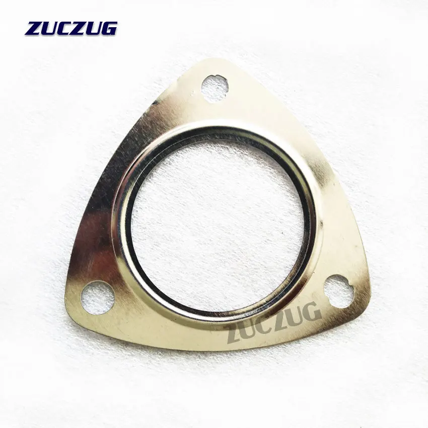 Exhaust Decat Pipe Flange Gasket 5pcs/Lot  Car Engine Exhaust Gasket/ Universal Exhaust Pipe Gasket with Three Holes