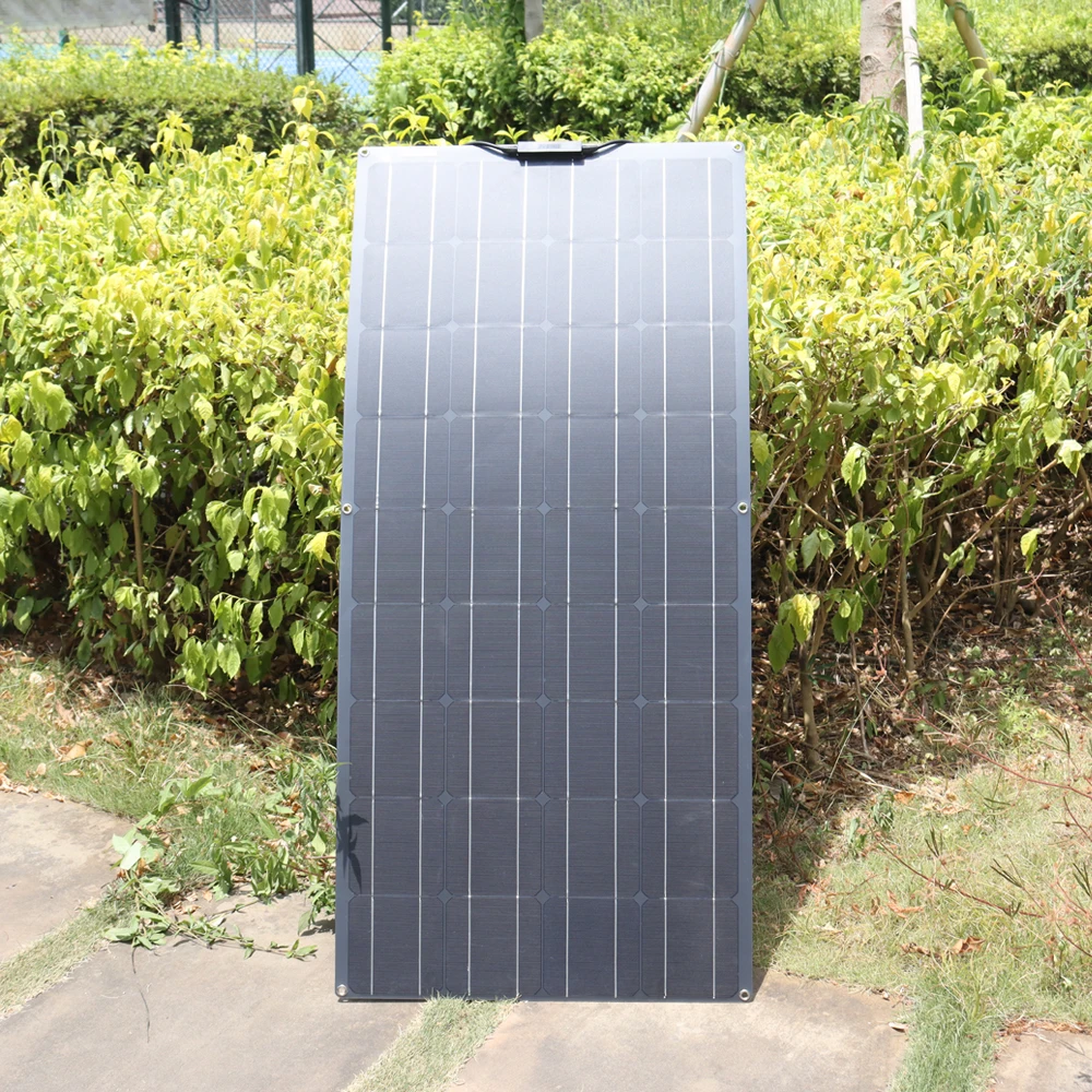 Imagem -04 - Placa Solar Painel Solar Kit Flexível Completo 12v 24v 600w 450w 300w 150w Monocrytalline Sistema Carregador Bateria Solar para Casa Carro rv Campista