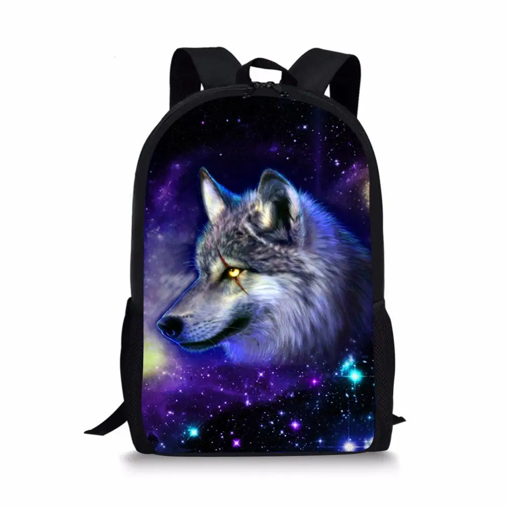 

Galaxy Star Wolf 3D Print Children Backpacks for Teenagers Boys School Bags Student Book Bag Kids Bagpack Rucksack Mochila