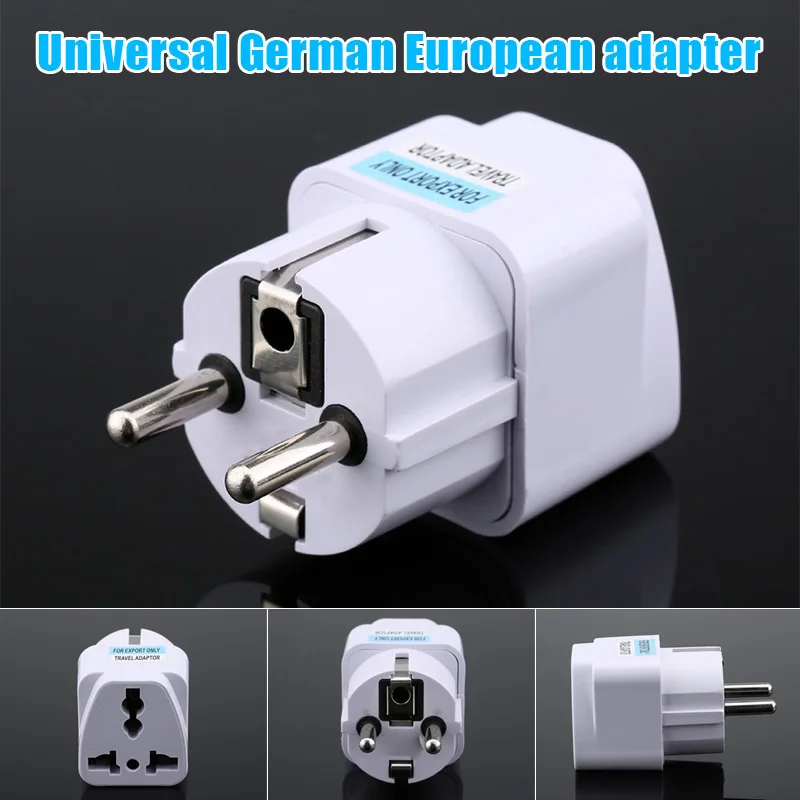 Universal US UK AU To EU Plug USA To Euro Europe Travel Wall AC Power Charger Outlet travel Adapter Electric plug converter