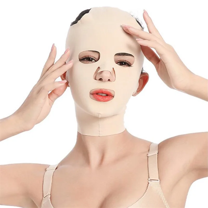 3D Breathable Beauty Women Anti Wrinkle Slimming Bandage Reusable V Shaper Full Face Lift Sleeping Mask Beauty Health