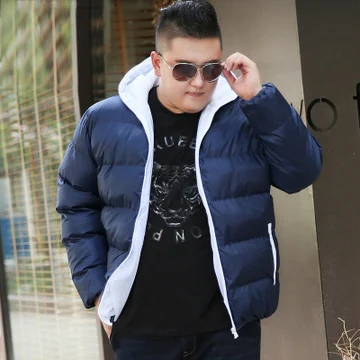 3XL-8XL 2022 Men Winter Casual Hooded Parka Thick Padded Jacket Zipper Slim Men And Women Coats Men Parka Outwear Warm QQ019