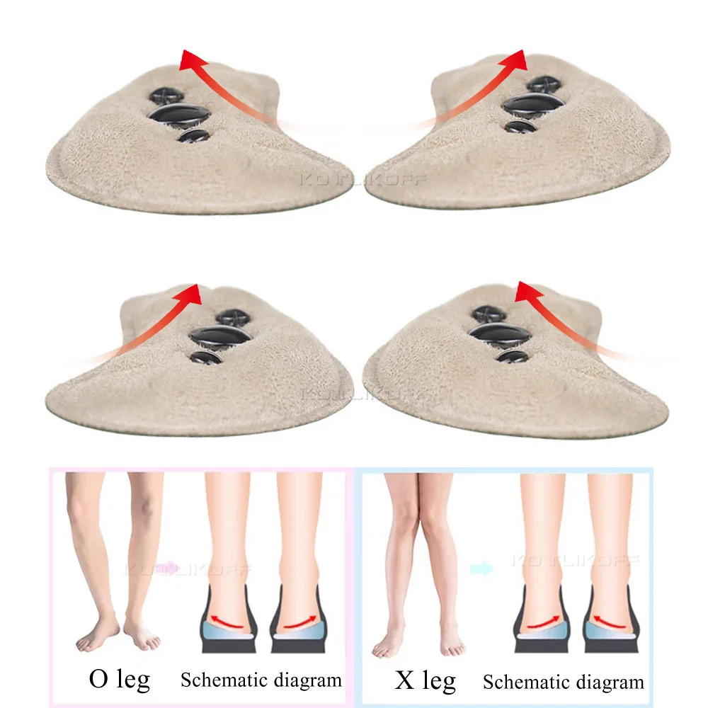 Magnetic Massage Heel Pad Orthopedic Insoles Cushion For Medial/Lateral Heel Wedge Insoles for Foot Alignment Soft Magnet Insole