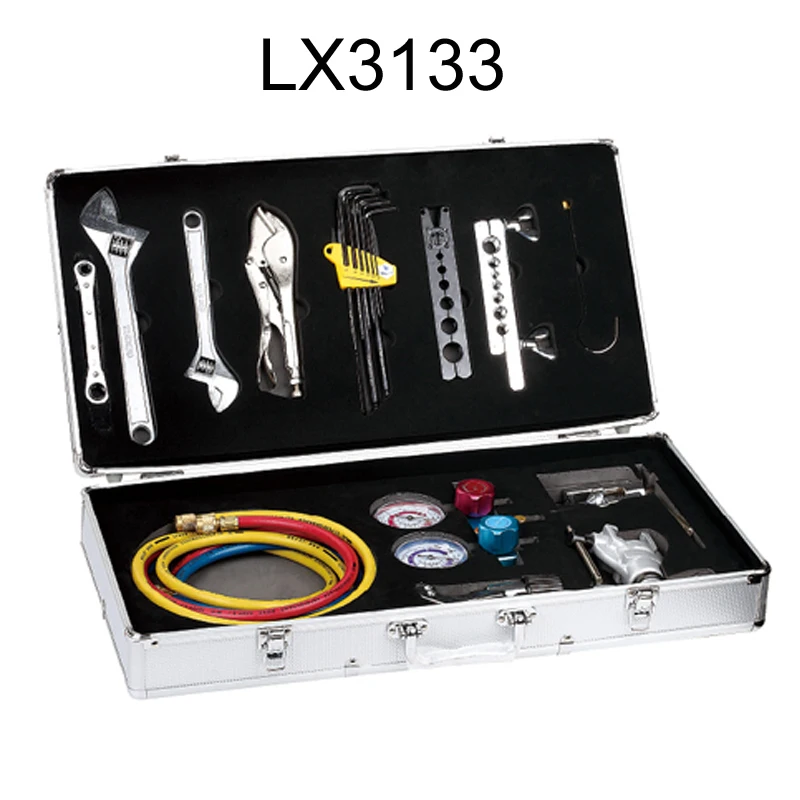 

TOOL KIT FOR COMMERCIAL A-C MAINTENCE AND REPAIR WORK LX3133