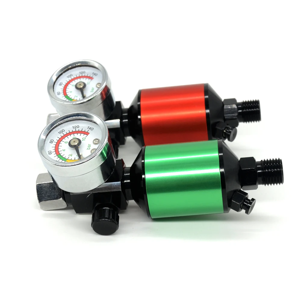 Air Regulator with Air Filter Oil-Water Separator Pneumatic Paint Spray Gun Air Regulator Gauge Water Trap Filter Tools