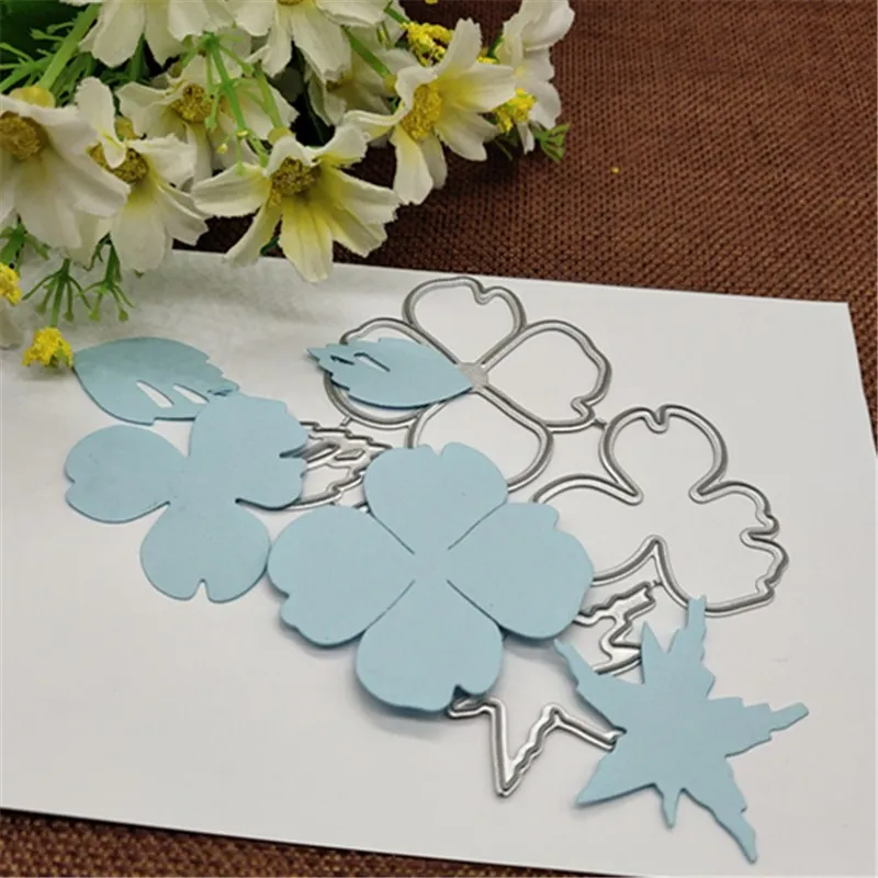 Beautiful stamen flower leaf Metal Cutting Dies Craft Stamps die Cut Embossing Card Make Stencil Frame