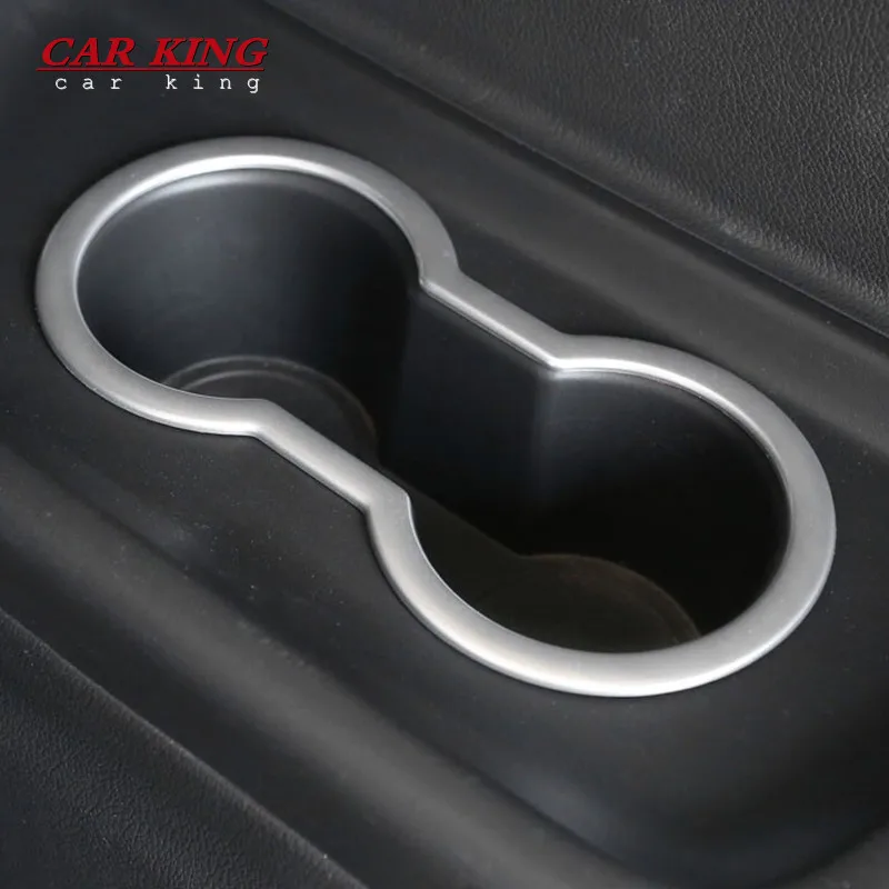 

For Mitsubishi Outlander 2015 2016 2017-2020 ABS Matte Interior Car rear water cup frame cover Trim accessories car styling 1pcs