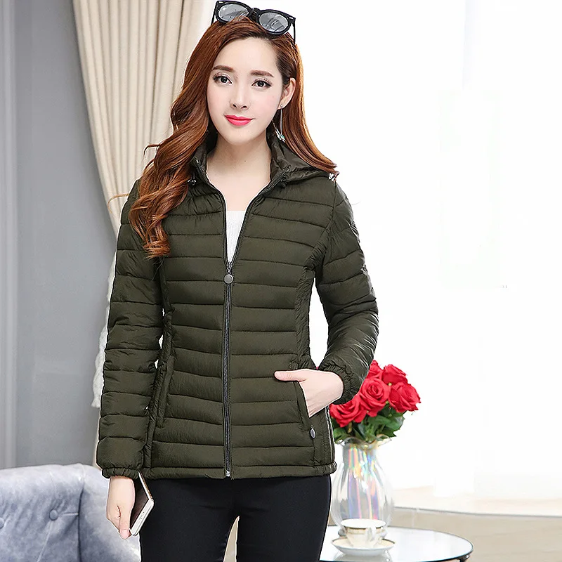 2023 winter jacket women Contrast color Waterproof fabric with cap design thick cotton clothing warm women parka AM-2090