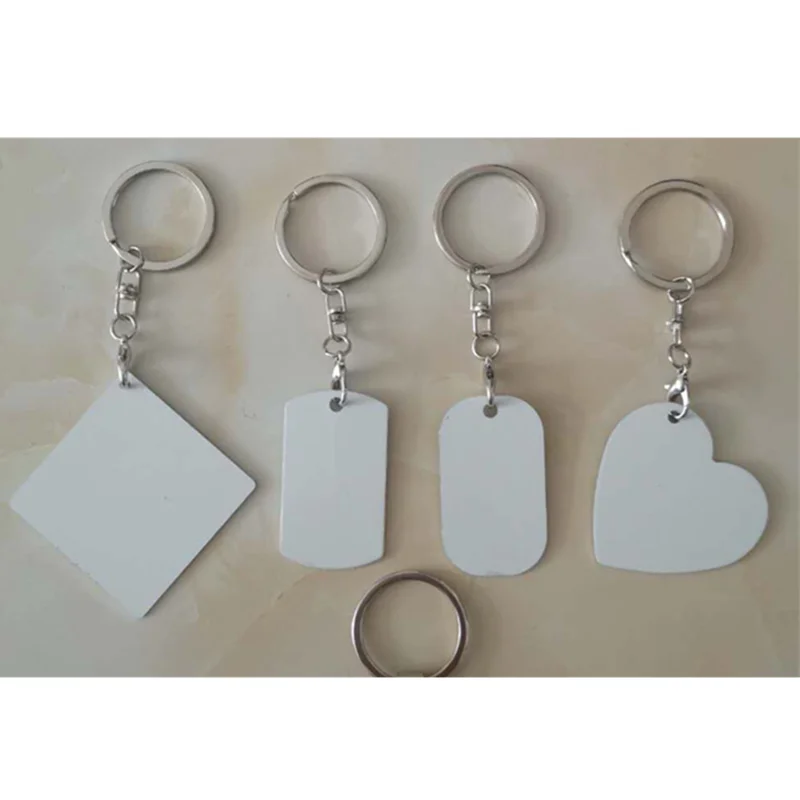 

FREE SHIPPING 30pcs/lot Sublimation Blank Metal Key Chain Key Ring for Sublimation Ink Transfer Printing DIY Gifts