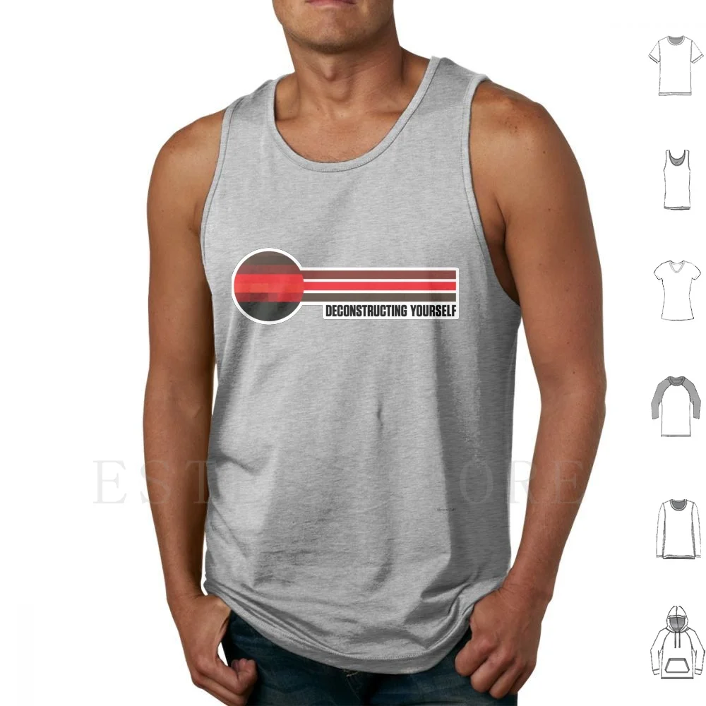 70s Logo-Deconstructing Yourself Tank Tops Vest Sleeveless Podcast Buddha Dharma