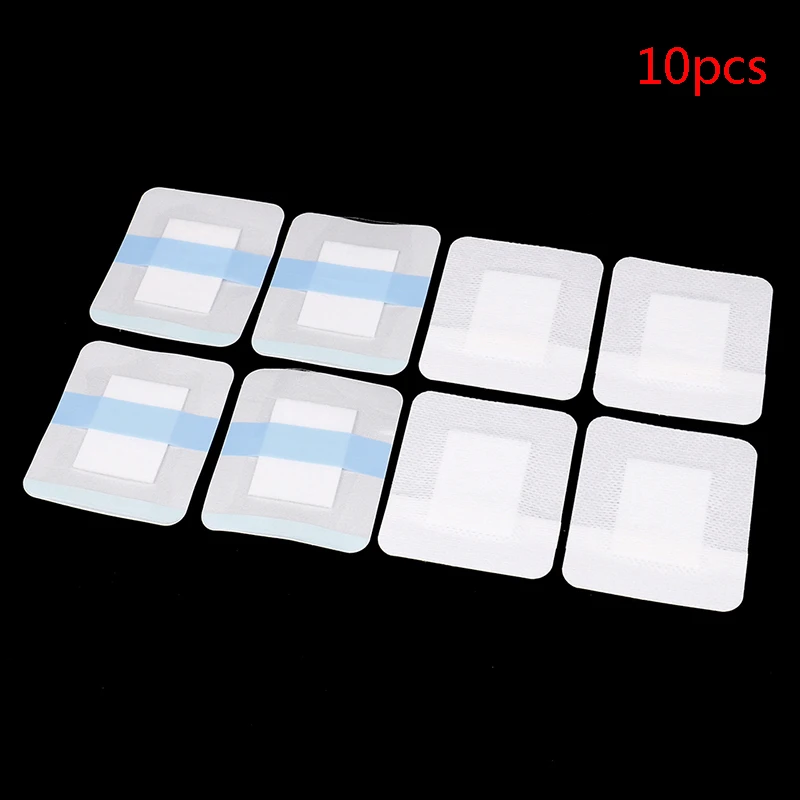 Hohe Qualität 10Pcs Medizinische Heftpflaster Atmungsaktive Wasserdichte Transparente Band PU film Klebstoff Bandage Erste Hilfe Notfall