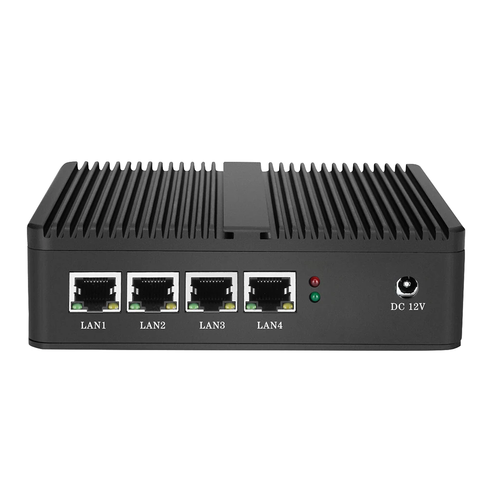 Mini komputer Intel Celeron J1900 J4125 N5105 N100 Firewall Router Quad-rdzeni 4x Gigabit Ethernet obsługuje Pfsense OPNsense