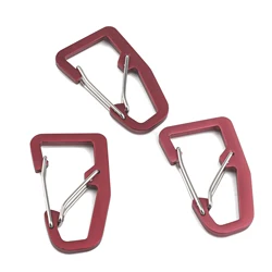 RC1 Dual Chambers Carabiner Clip for Keychain Backpack