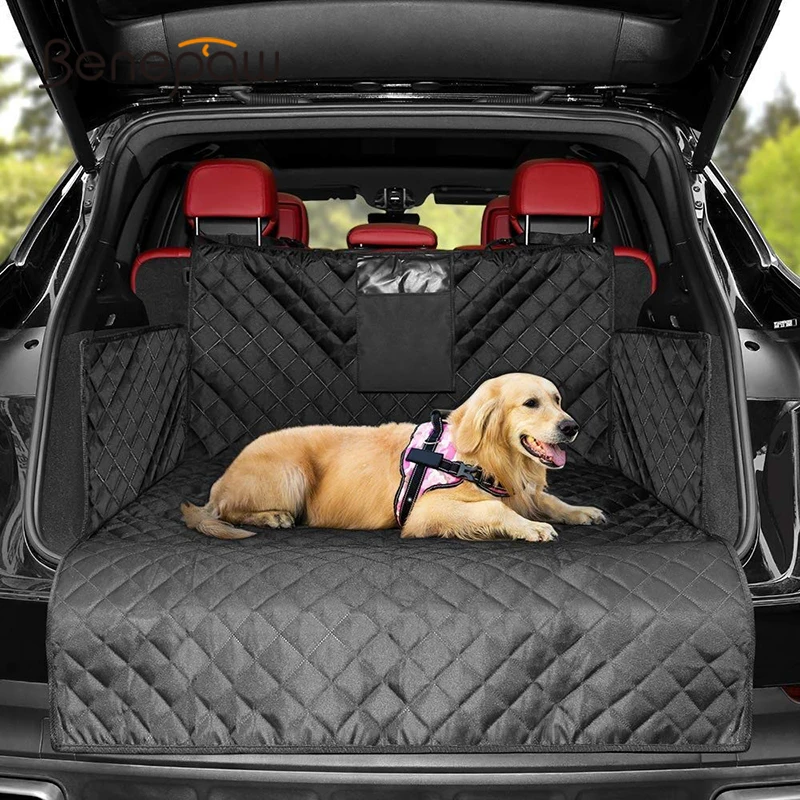 Benepaw Wear-resistant Dog Car Seat Cover For SUV Trunk Waterproof Portable Durable Liner Cover Protects Vehicle Easy To Install