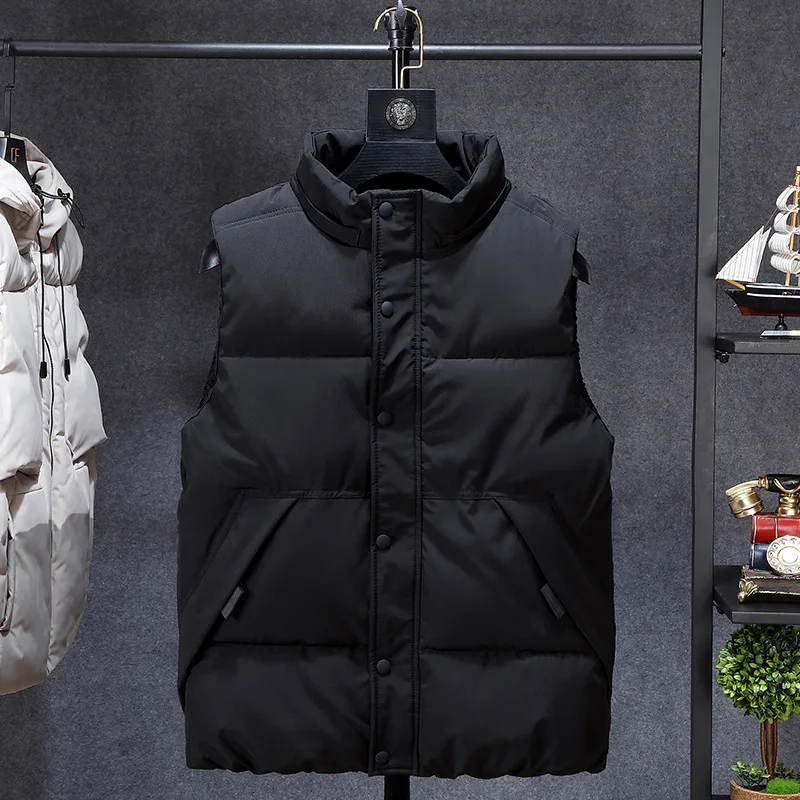 Winter Men Plus Size 7xl 8xl Parka Vest Waistcoat Jackets camouflage Sleeveless Jackets Warm Parka Jacket Waistcoat Men