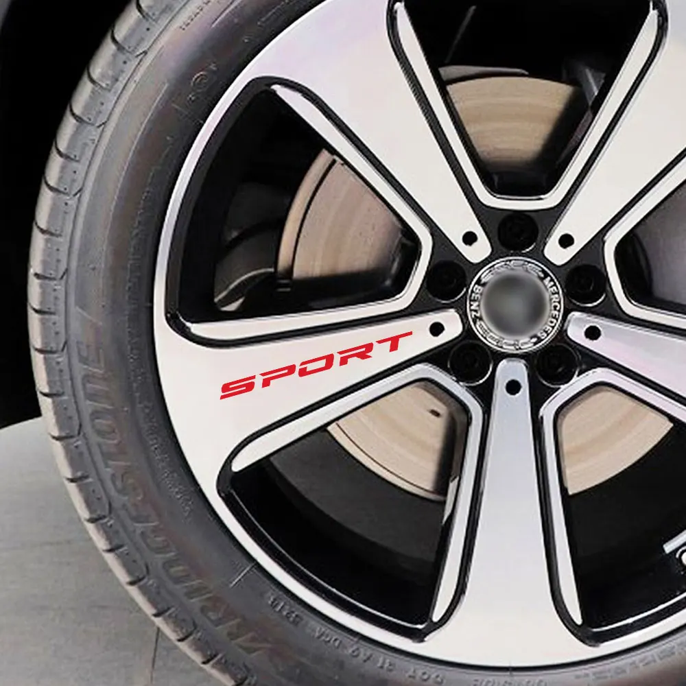 5 pçs adesivos de carro rodas jantes decalque para bmw e46 e60 e90 f20 ford focus 2 audi a4 a3 a6 tt peugeot 206 kia ceed opel acessórios