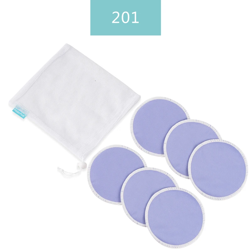 HappyFlute New Comming Super Absorbency Bamboo Nursing Pads Mum Use with Laundry Bag Waterproof Washable Feeding Pad