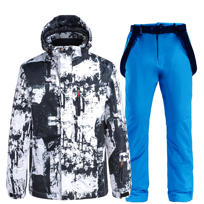 Waterproof Snow Suit Sets for Men, Ski Jacket and Bibs Pant, Outdoor Clothing, Winter Costume, Snow Wear, 10k,-30, New Brand