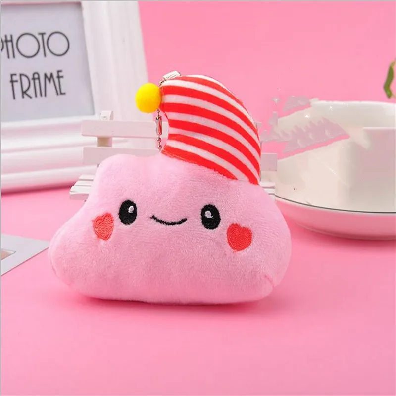 1PCS Cartoons Stars Moons Suns White Clouds Plush Toys Pendants Small Stuffed Toys Dolls For Girls &Boys Christmas Gifts 10CM