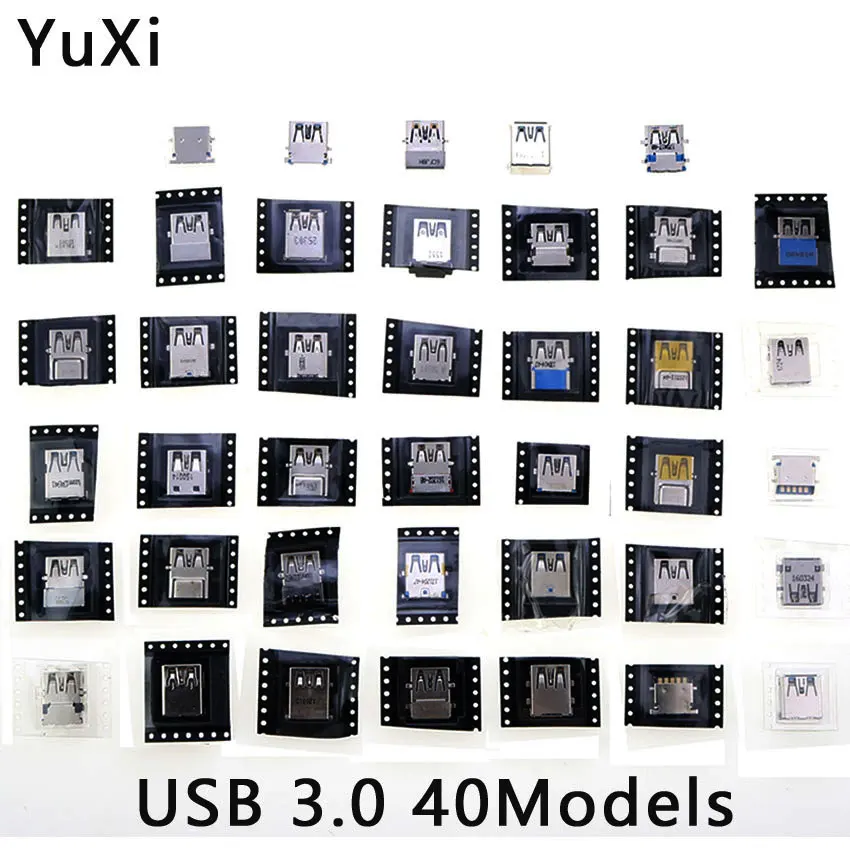 

40 Models,40pcs/lot Notebook Laptop USB Jack USB Socket 2.0 3.0 USB Plug Connector For ACER/ASUS/HP/ DELL/Toshiba/Sony