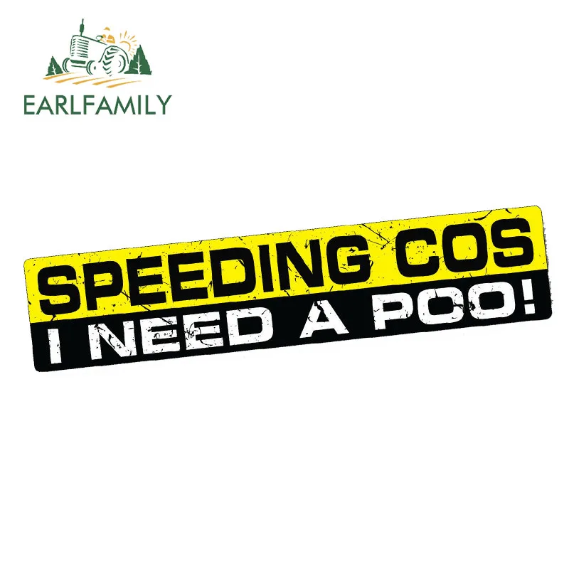 EARLFAMILY 15 см x 3 см скоростная наклейка ING POO наклейка винил JDM Забавный бампер автомобиль Быстрый 4x4 скоростной Дрифт водонепроницаемый автомобильный стикер s