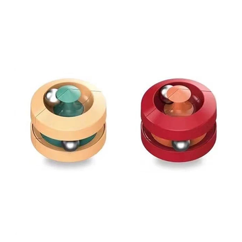 ความเครียด Fidget ของเล่นการเปลี่ยนรูปปลายนิ้ว Spinner ลูกปัด Orbit หลายสี