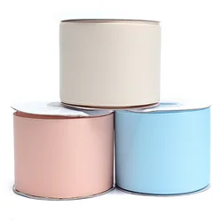 Factory supply 196 Colors 75mm 3 inch solid grosgrain ribbon