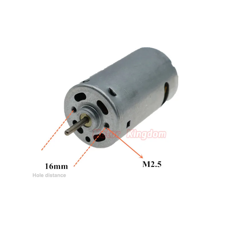 RS-390 Micro DC Electric Motor 6V-24V 12V 13000RPM High Speed  Large Torque Engine 2.3mm Shaft DIY Drill Tool Motor