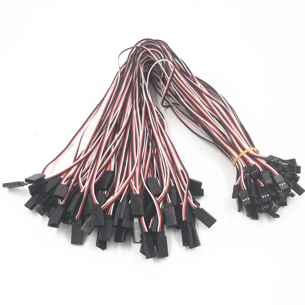 5/10Pcs 100/150/300/500/1000mm Servo Extension Lead Wire Cable For RC Futaba JR Male to Female 10cm 15cm 20cm 30cm 50cm 100cm