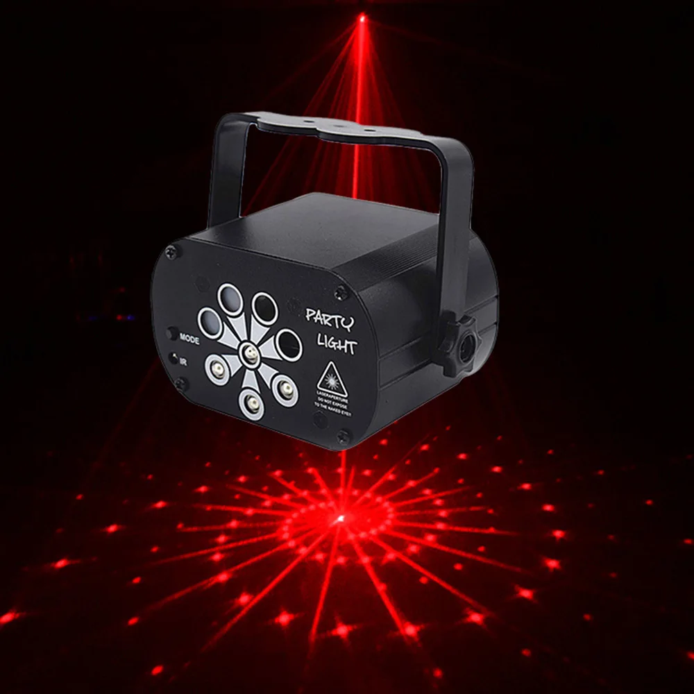 120 lighting effects Laser Projection lamp DJ Disco Lights Party Stage Light Effect Voice Control Projector Strobe Lamp for Home