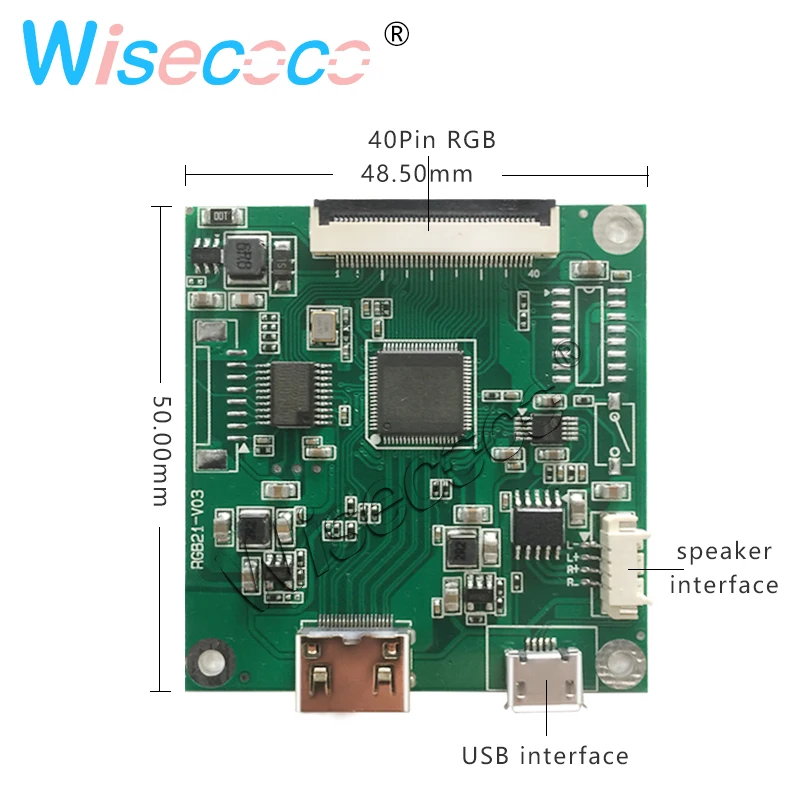 Imagem -06 - Módulo de Exibição Redondo Rgb Circle Lcd Tela Capacitiva Touch Monitor Drive Board 2.1 480x480