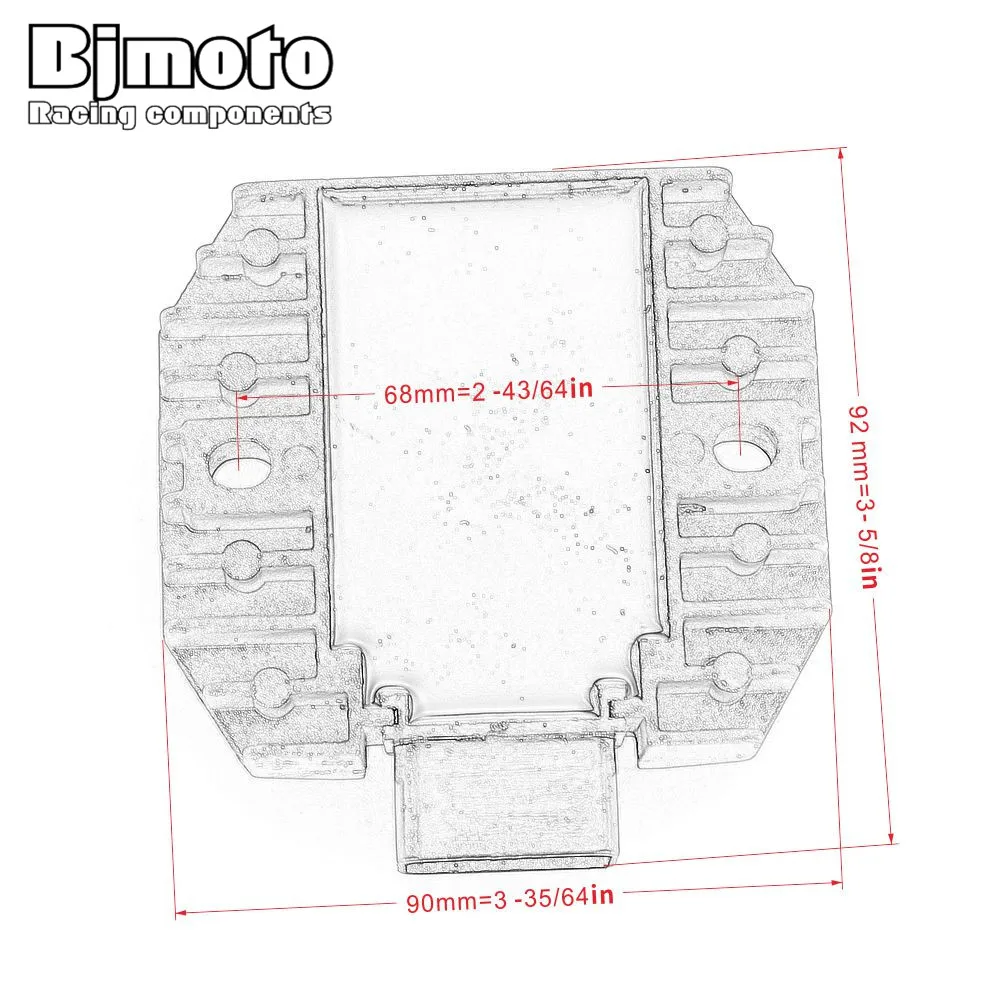 YHC SH650D-11 Motorcycle Voltage Regulator Rectifier For Yamaha YZF R6 FZ6R WR250R TMAX XP500 XVS1100 XVS650 RAPTOR 700 YFM70