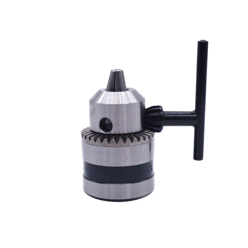 1pcs 1.5-10mm B12 3/8 Thread Drill Chuck Conversion Drill Chuck 1/2 M12x1.25  Wrench Into Electric Drill Keyless 3 Jaw Chuck